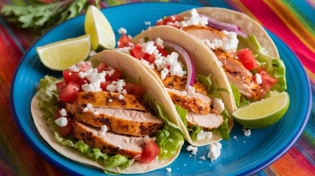 Grilled Lemon Herb Chicken Tacos