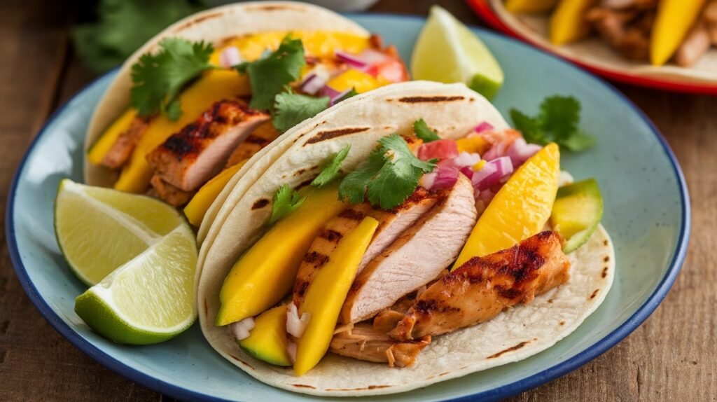 Grilled Mango Chicken Tacos