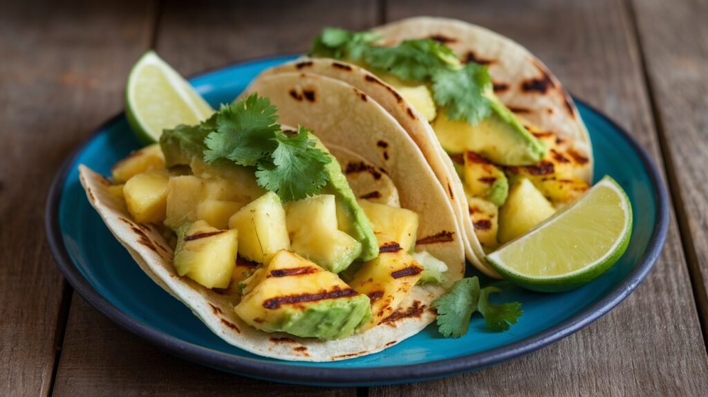 Grilled Pineapple Avocado Tacos