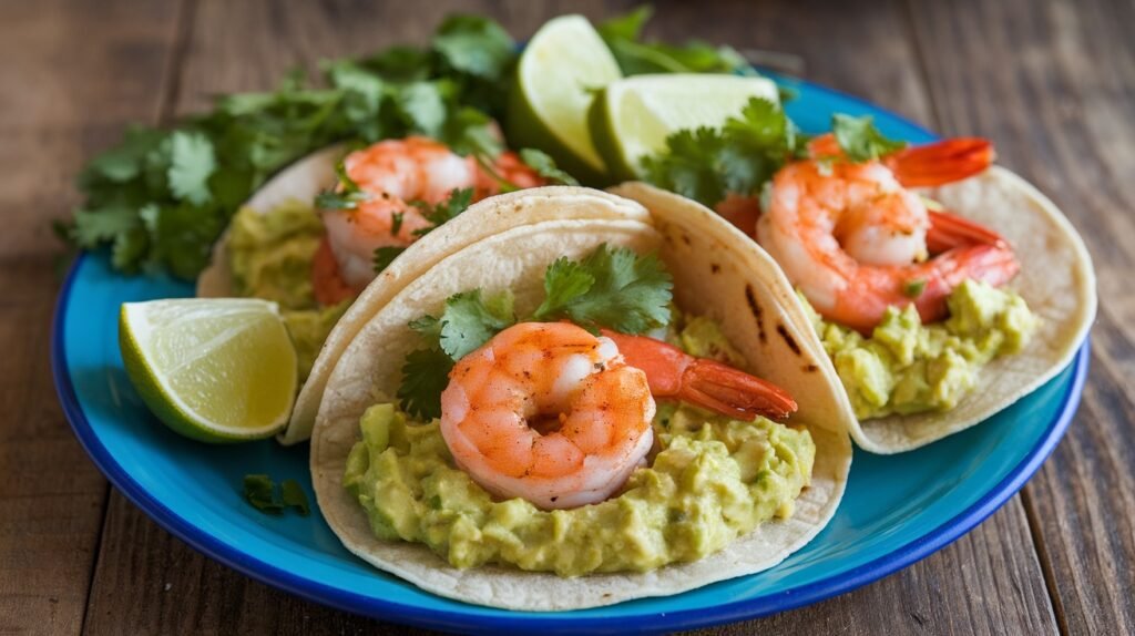 Grilled Shrimp and Avocado Salsa Tacos