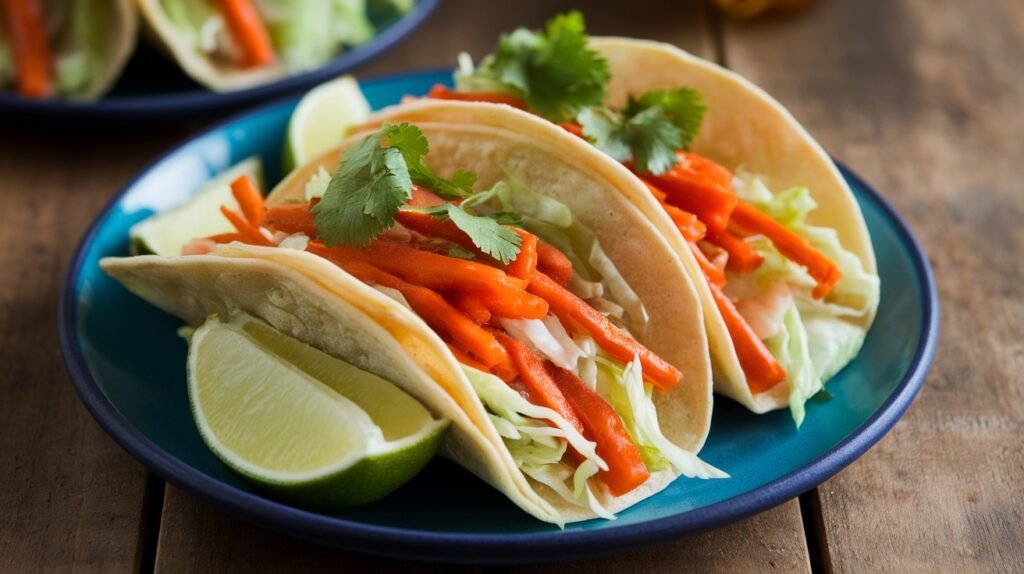 Honey Glazed Carrot and Cabbage Tacos