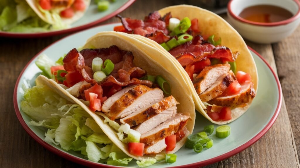 Hot Maple Bacon Chicken Tacos
