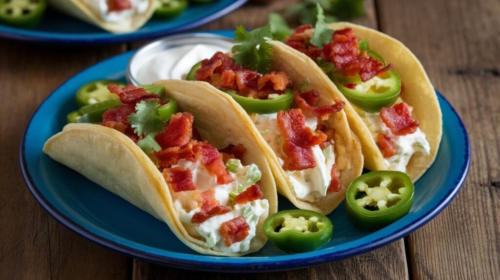 Creamy Jalapeño Popper Tacos
