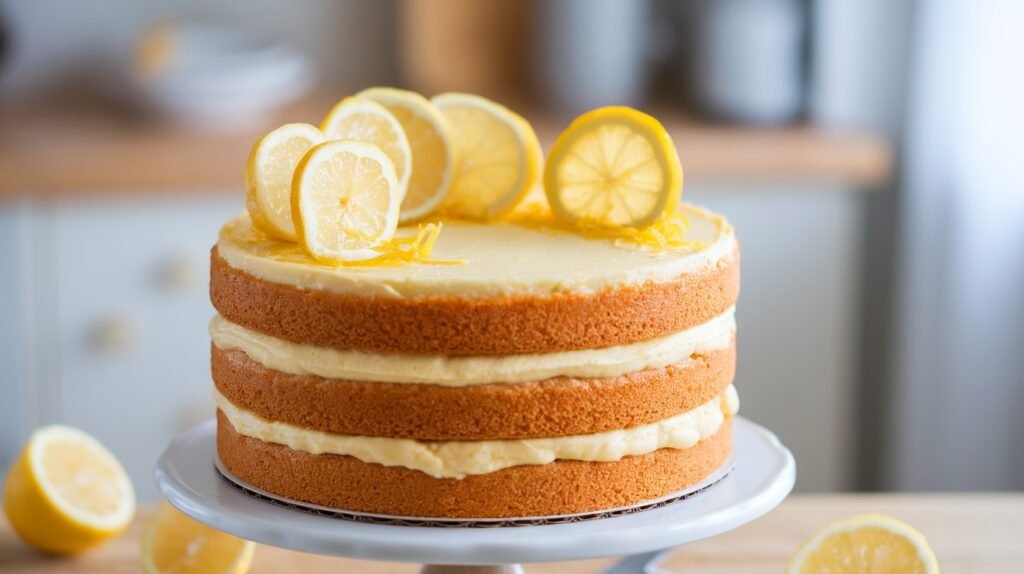 Lemon Frosted Cake