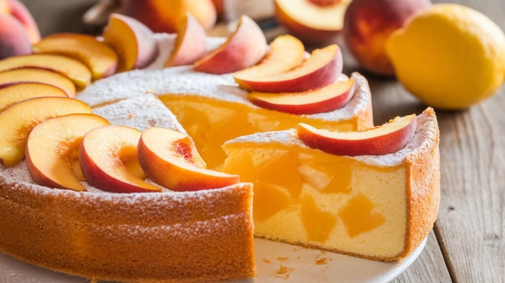 Lemon Peach Cake