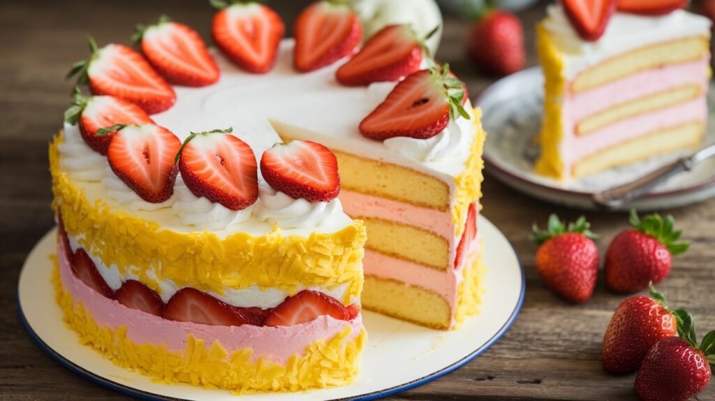 Lemon Strawberry Cake