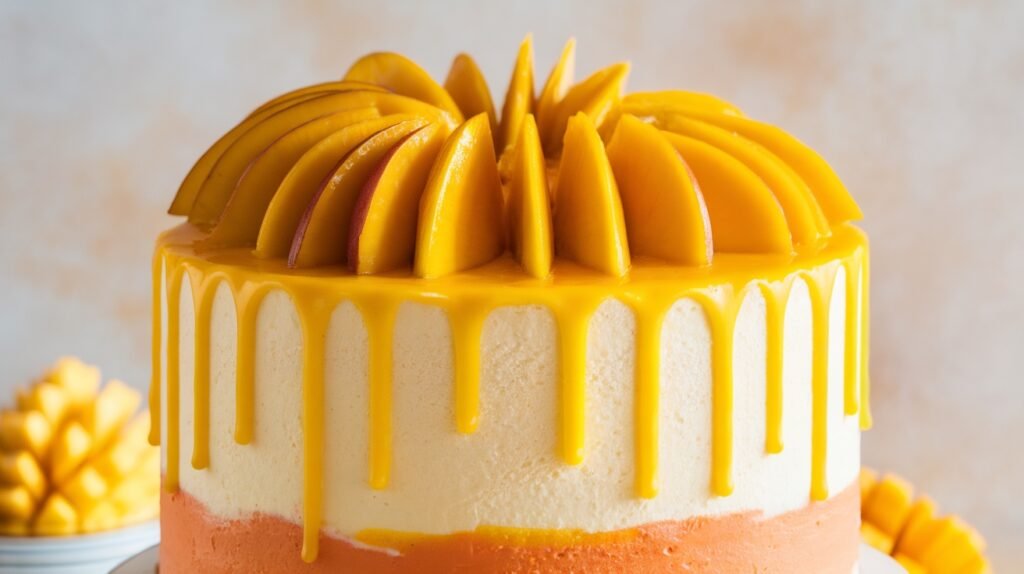 Mango Cheesecake Cake