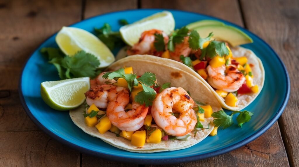 Mango Chipotle Shrimp Tacos