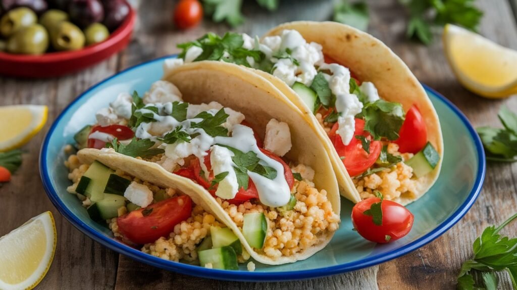 Mediterranean Couscous Tacos