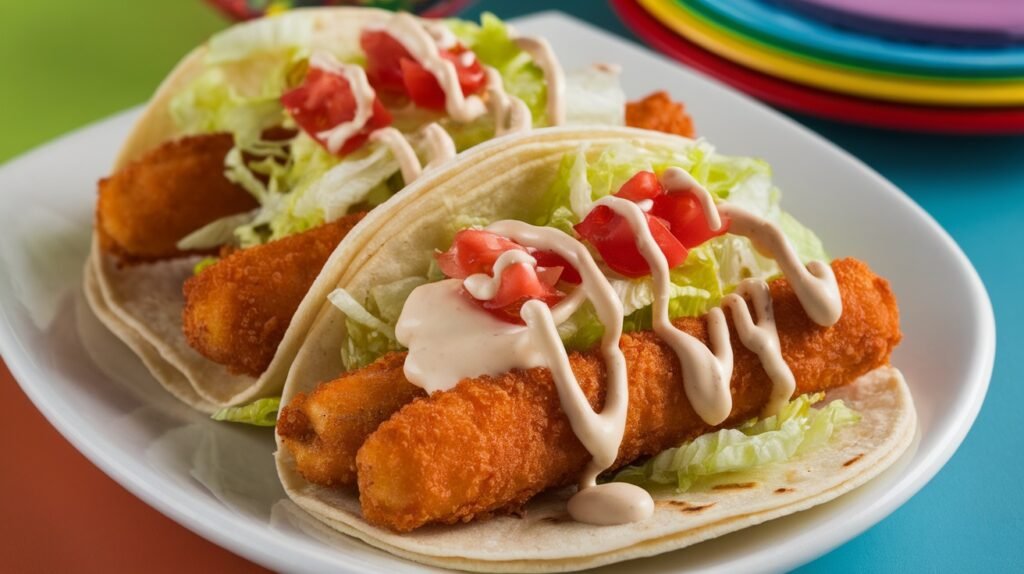 Crispy Mozzarella Stick Tacos