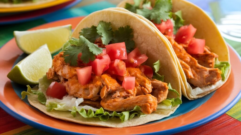 Orange Glazed Chicken Tacos