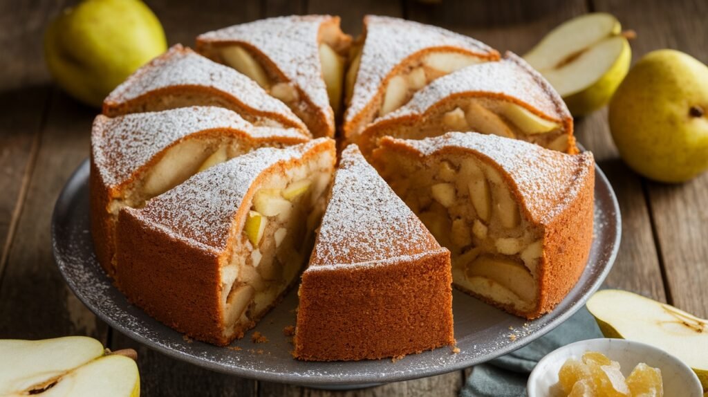 Pear and Ginger Cake