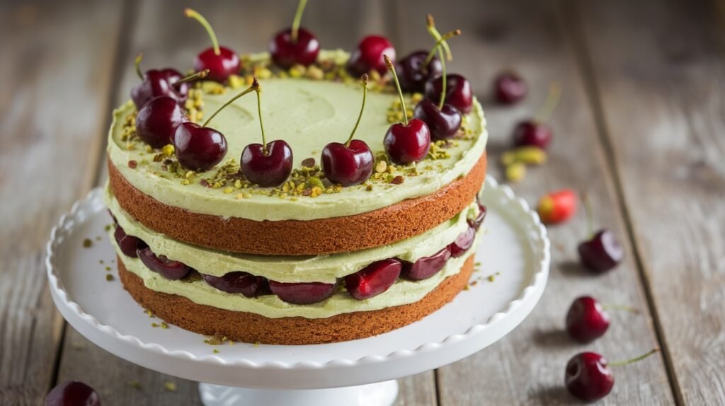 Pistachio Cherry Cake