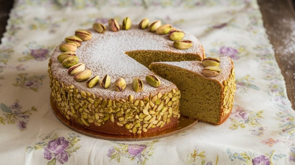 Pistachio Honey Cake