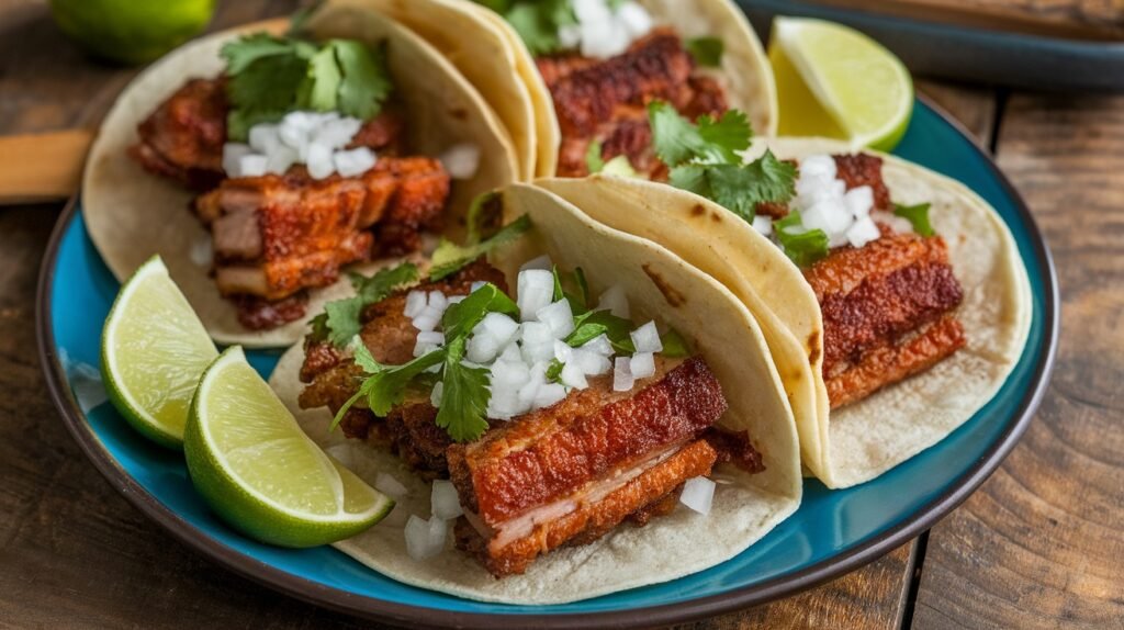 Cinnamon Sugar Pork Belly Tacos