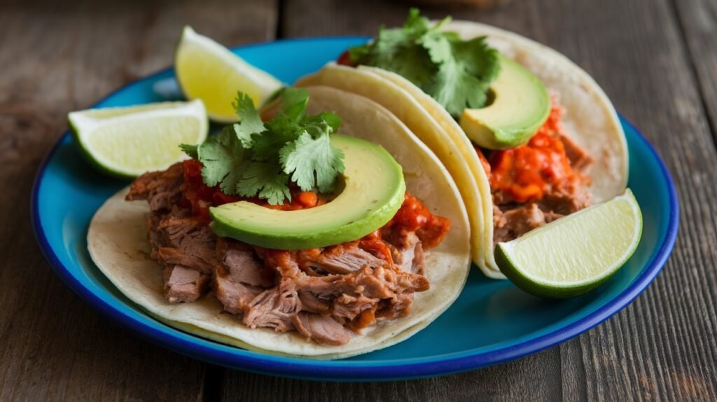 Sweet Chili and Cilantro Pork Tacos
