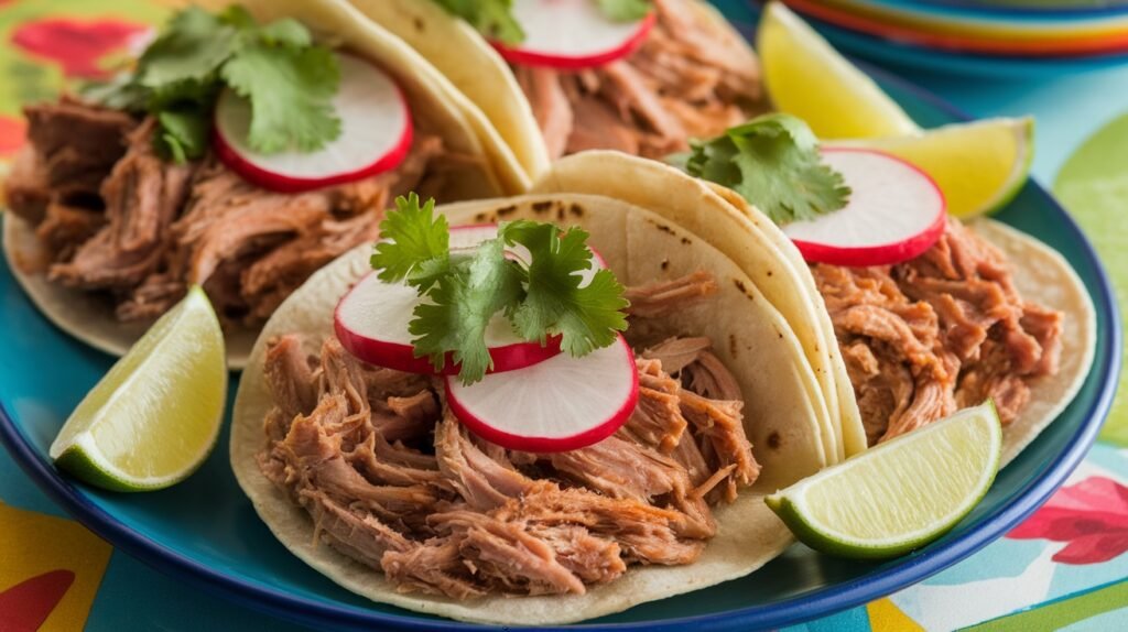 Chipotle Mustard Pulled Pork Tacos