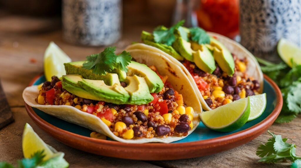 Tex-Mex Quinoa Veggie Tacos