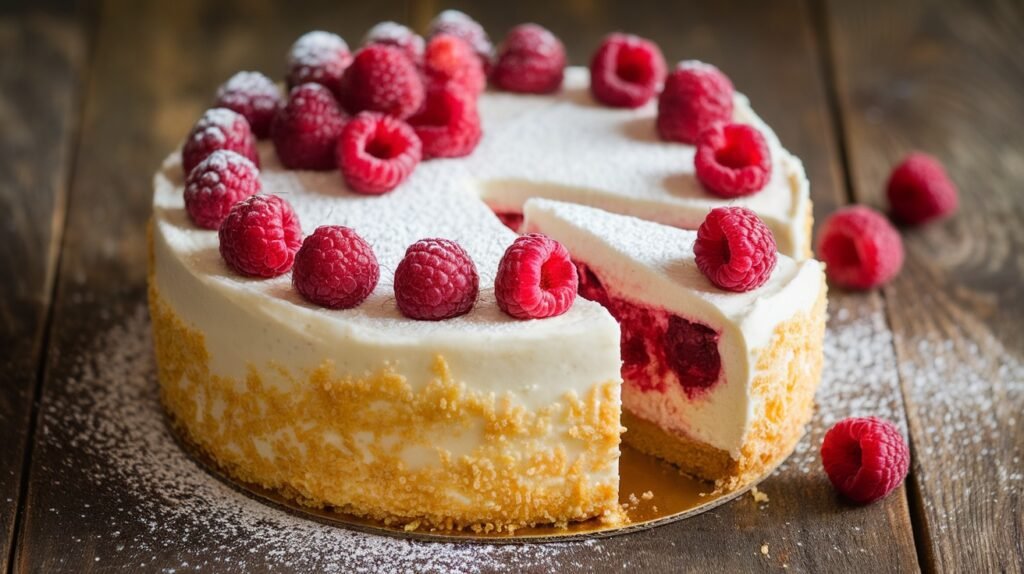 Raspberry Cream Cheese Cake