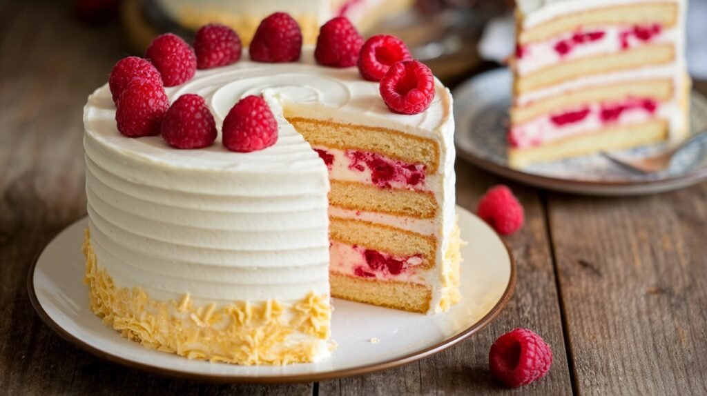 Raspberry Vanilla Bean Cake