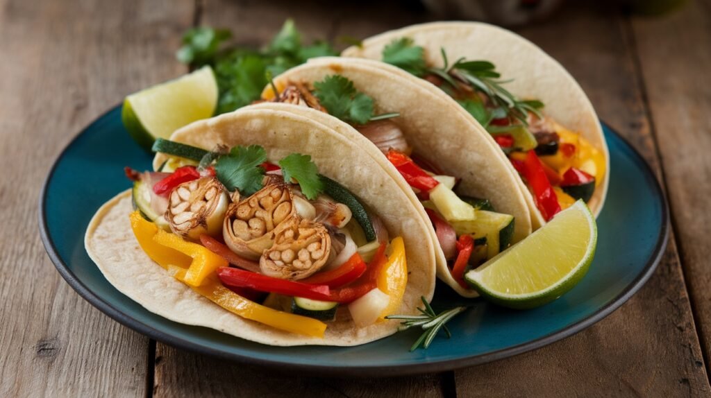 Roasted Garlic and Rosemary Tacos