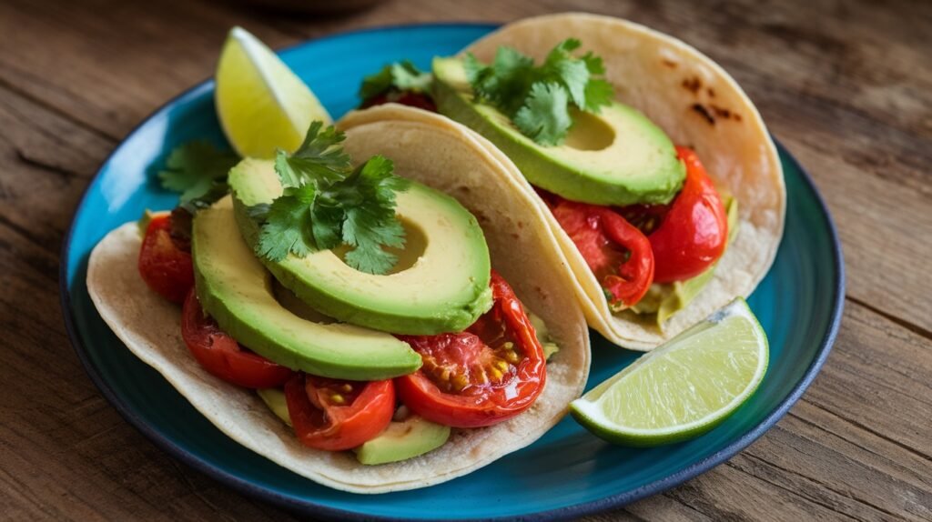 Roasted Garlic and Tomato Tacos
