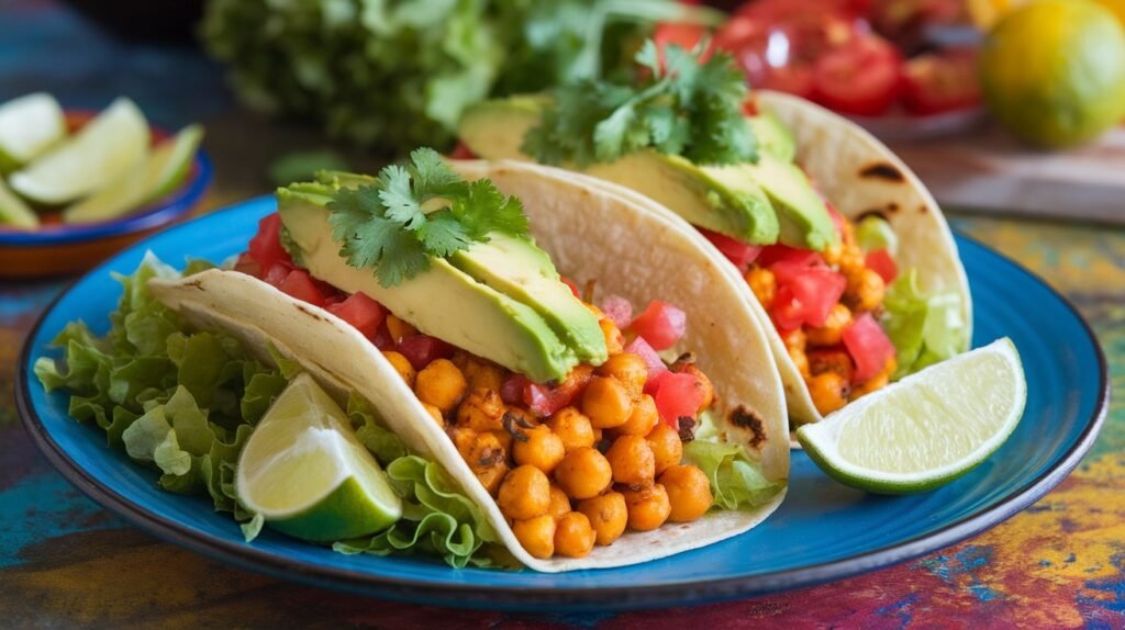 Saffron Chickpea Tacos