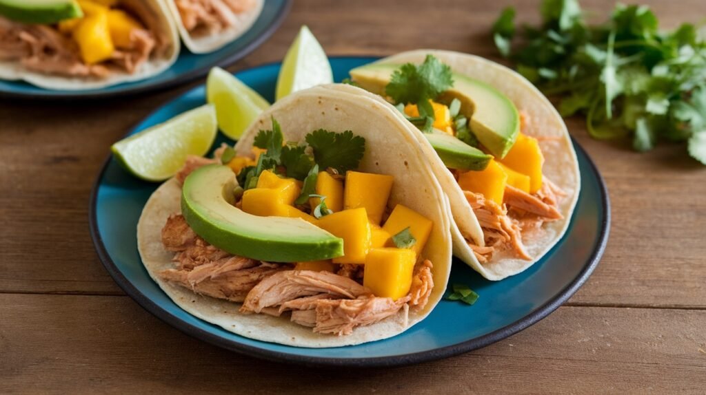 Smoked Chicken and Mango Tacos
