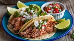 Smoked Pepper Pork Tacos