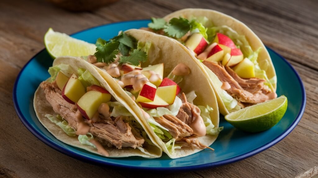 Smoked Turkey and Apple Tacos