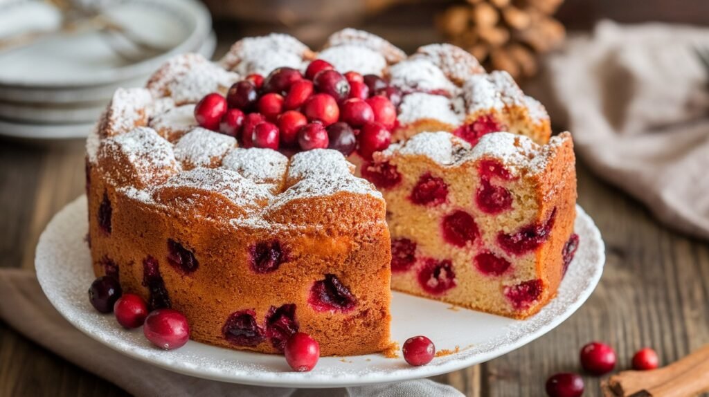 Spiced Cranberry Cake