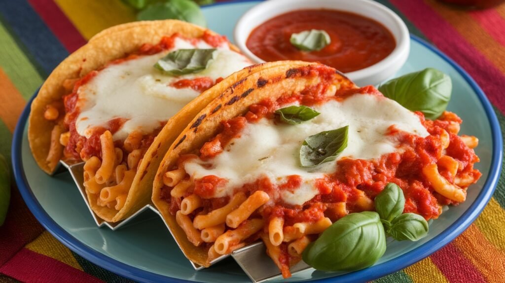 Spicy Baked Ziti Tacos