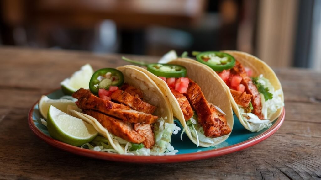 Spicy Gochujang Chicken Tacos
