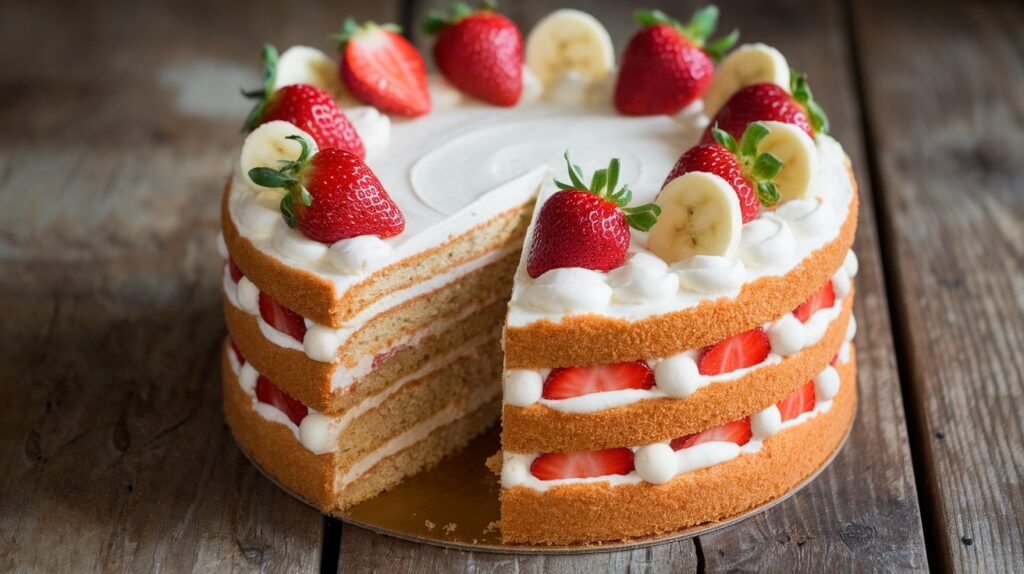 Strawberry Banana Cake