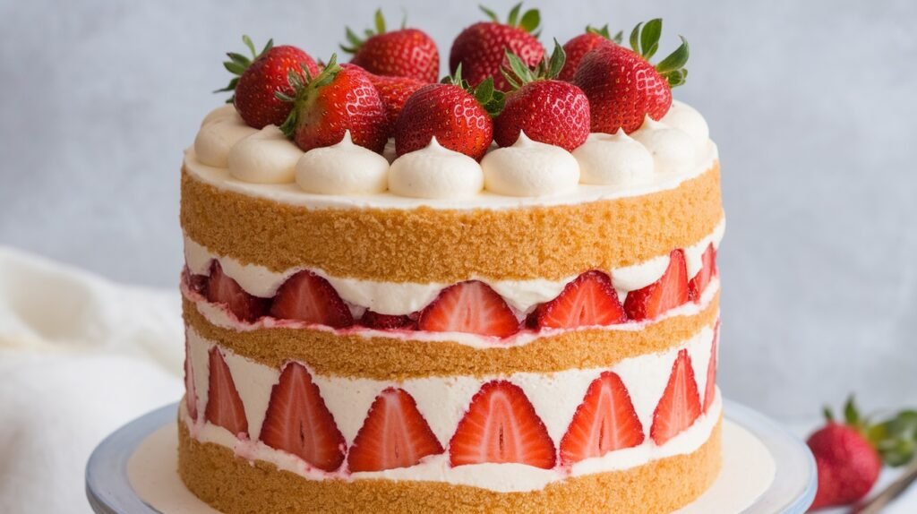 Strawberry Jam Layer Cake