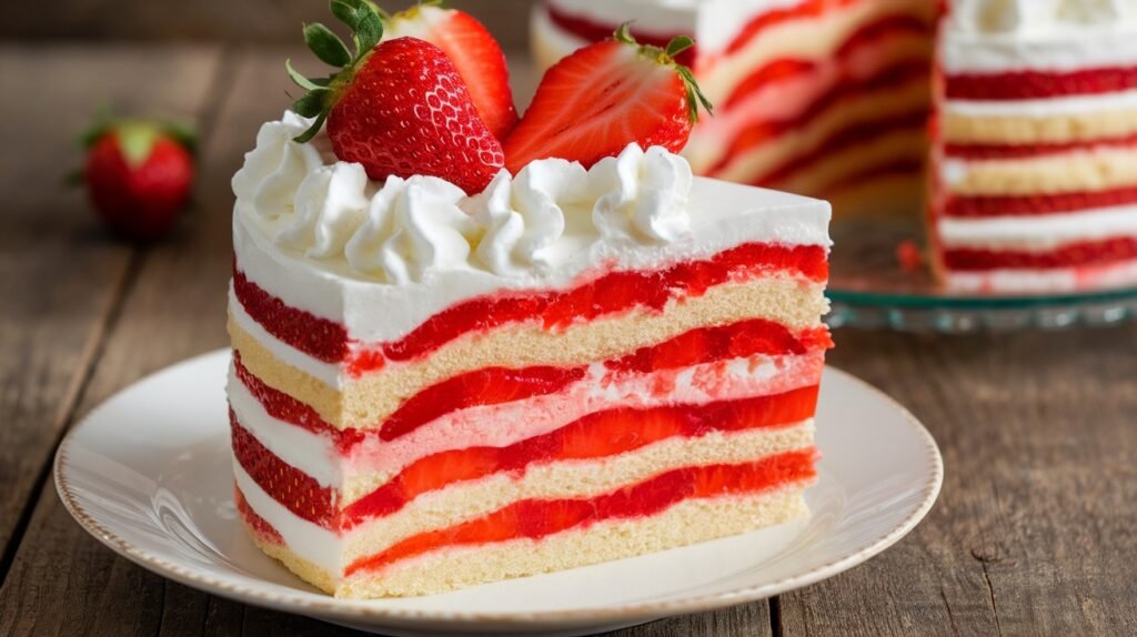 Strawberry Jello Cake