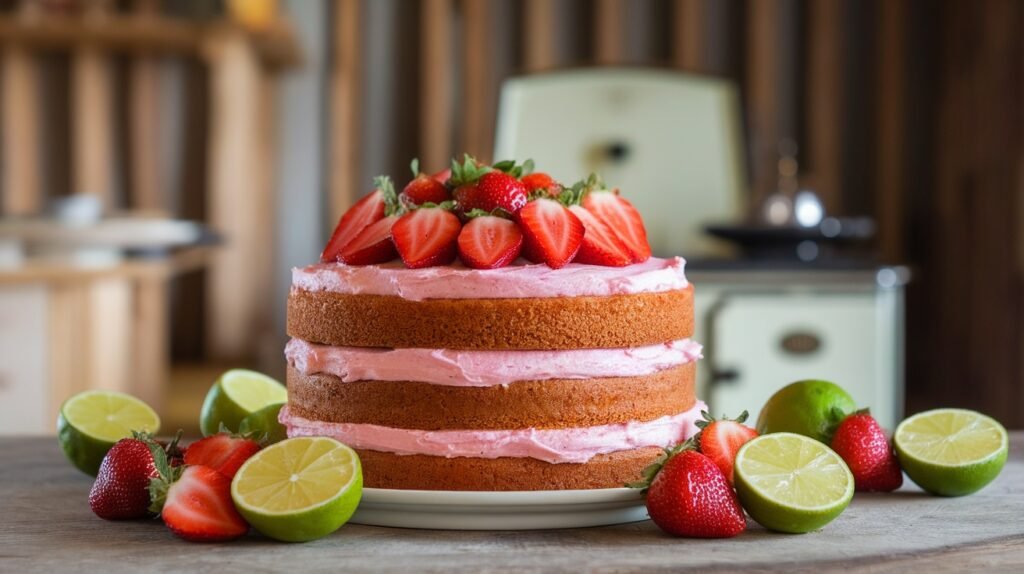 Strawberry Lime Cake