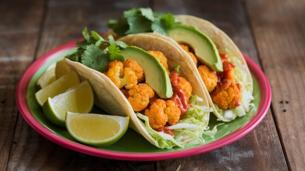Sweet and Sour Cauliflower Tacos