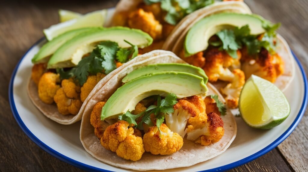 Sweet and Sour Cauliflower Tacos