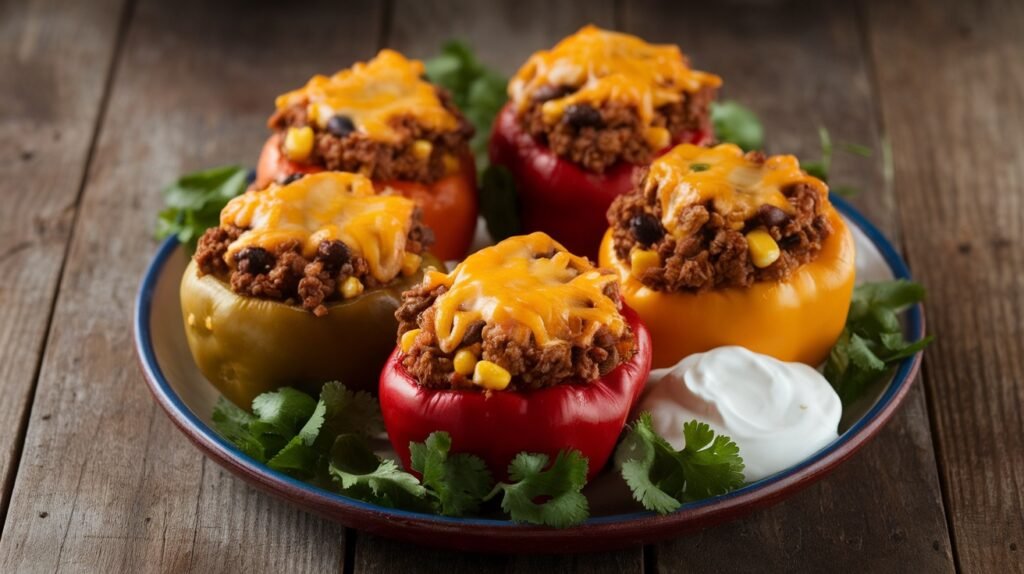 Taco Stuffed Bell Pepper Tacos