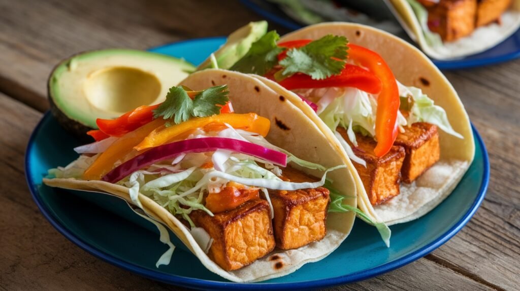 Sweet and Sour Tofu Tacos