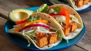 Sweet and Sour Tofu Tacos