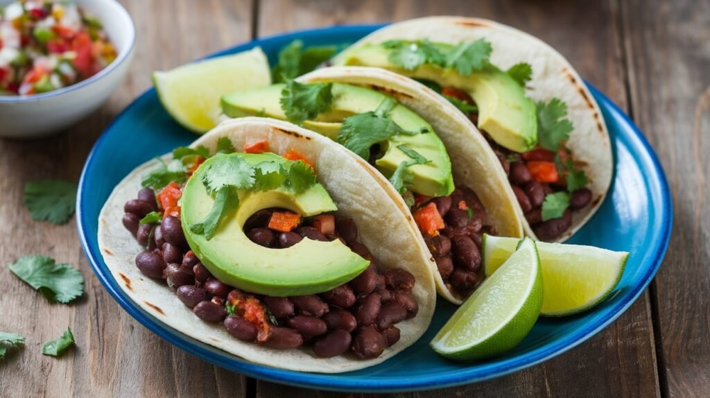 Spicy Chipotle Black Bean Tacos