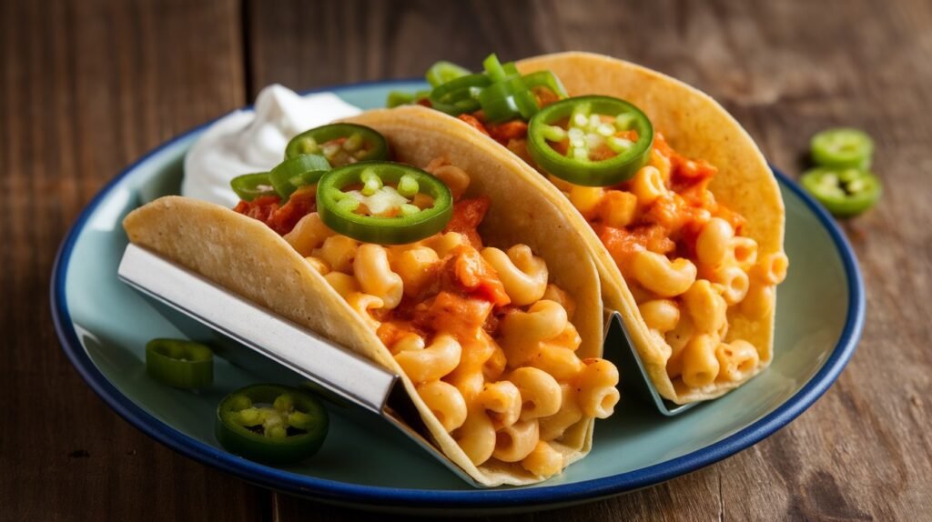 Spicy Mac and Cheese Tacos