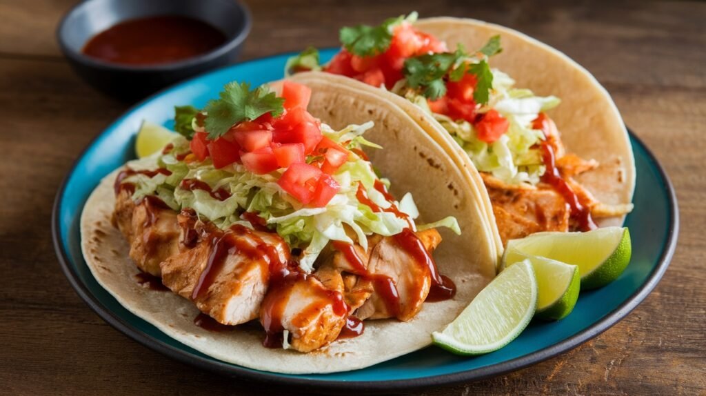 Glazed Teriyaki Chicken Tacos