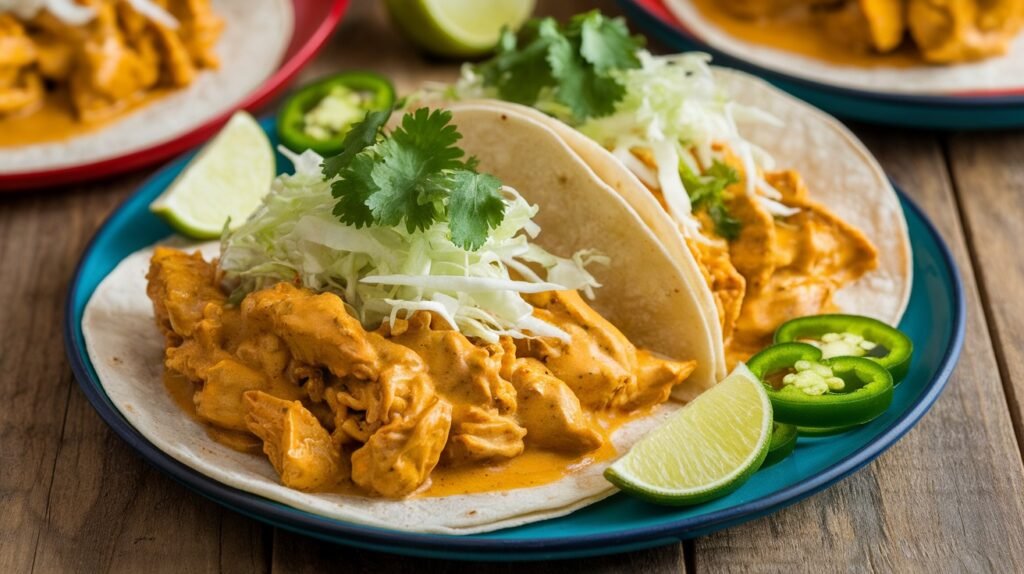Thai Coconut Curry Chicken Tacos