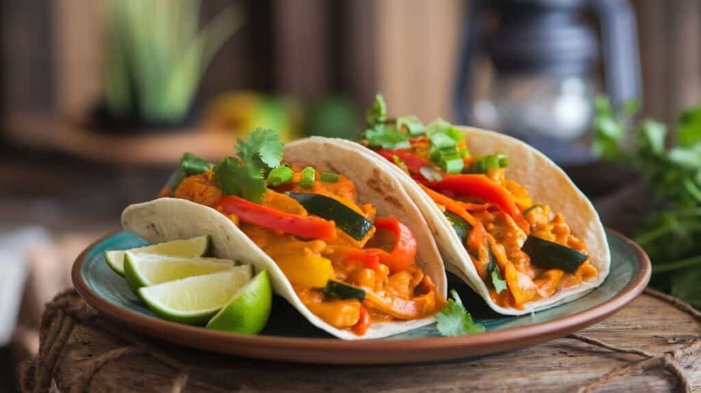 Thai Curry Veggie Tacos