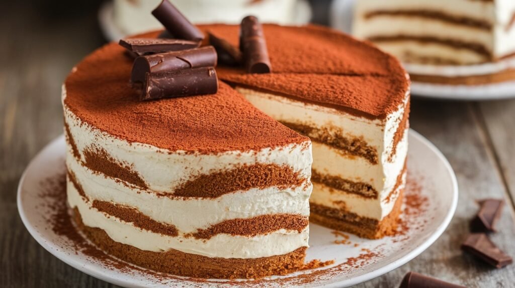 Tiramisu Cheesecake Cake
