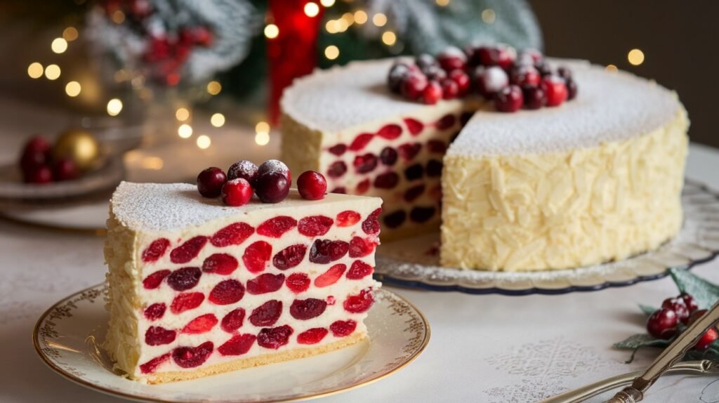 White Chocolate Cranberry Cake