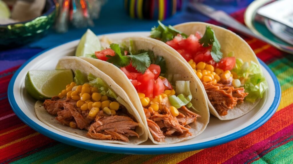 BBQ Chicken and Sweet Corn Tacos